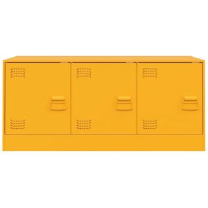 vidaXL Mustard Yellow Steel TV Cabinet - TV Stand & Entertainment Centre vidaXL Mustard Yellow Steel TV Cabinet - TV Stand & Entertainment Centre