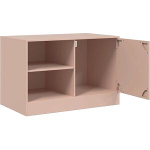 vidaXL TV Cabinet Pink 67x39x44 cm Steel - TV cabinet/entertainment centre vidaXL TV Cabinet Pink 67x39x44 cm Steel - TV cabinet/entertainment centre