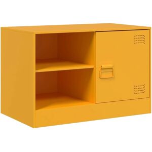 vidaXL Senfgelber Stahl TV-Schrank 67x39x44 cm - TV Möbel vidaXL Senfgelber Stahl TV-Schrank 67x39x44 cm - TV Möbel
