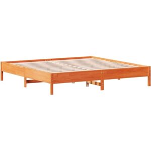 vidaXL Bed Frame - 180x200 cm - Rustic Pine Wood - Bed Base - Bedstead vidaXL Bed Frame - 180x200 cm - Rustic Pine Wood - Bed Base - Bedstead