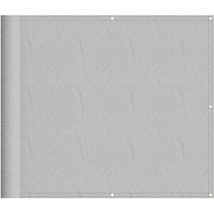vidaXL Balkon-Sichtschutz - 90x700cm - Hellgrau - Wasserdichtes Polyester Oxford vidaXL Balkon-Sichtschutz - 90x700cm - Hellgrau - Wasserdichtes Polyester Oxford