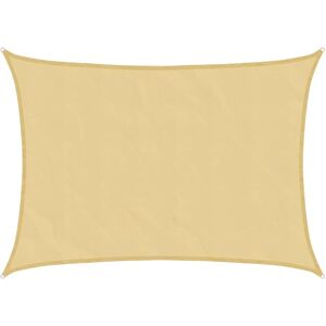 vidaXL Sunshade Sail Sand 8x6 m Rectangular Patio Shade Sunsc vidaXL Sunshade Sail Sand 8x6 m Rectangular Patio Shade Sunsc