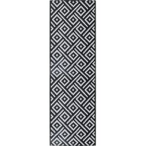 VIDAXL Schwarz-Weiß Outdoor-Teppich 80x250cm VIDAXL Schwarz-Weiß Outdoor-Teppich 80x250cm