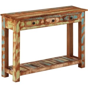 VidaXL Recycled Solid Wood Console Table 110x30x76cm VidaXL Recycled Solid Wood Console Table 110x30x76cm