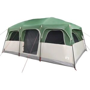 vidaXL Tenda Familiar para 9 Pessoas Verde Impermeável - Tenda de Acampamento vidaXL Tenda Familiar para 9 Pessoas Verde Impermeável - Tenda de Acampamento