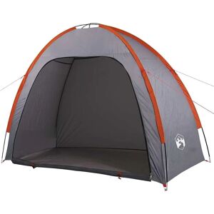 vidaXL Tenda lateral cinza e laranja impermeável - Tenda de armazenamento vidaXL Tenda lateral cinza e laranja impermeável - Tenda de armazenamento