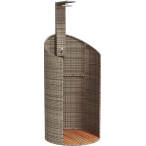 vidaXL Outdoor Shower Grey 100x100x241.5 cm - Outdoor Shower vidaXL Outdoor Shower Grey 100x100x241.5 cm - Outdoor Shower