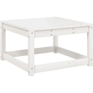 vidaXL Garden Footstool White Solid Wood Pine - Garden Footstool vidaXL Garden Footstool White Solid Wood Pine - Garden Footstool