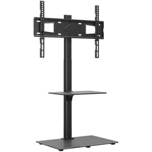 vidaXL Corner TV Stand 2-Tiers for 32-65 Inch Black vidaXL Corner TV Stand 2-Tiers for 32-65 Inch Black