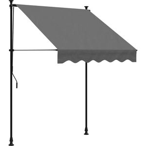 vidaXL Retractable Awning Anthracite 150x150 cm Fabric & Steel - Retractable Awning vidaXL Retractable Awning Anthracite 150x150 cm Fabric & Steel - Retractable Awning