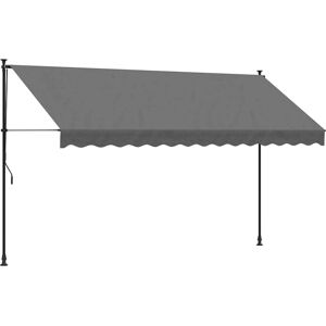 vidaXL Retractable Awning Anthracite - Retractable Awning vidaXL Retractable Awning Anthracite - Retractable Awning