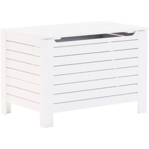 vidaXL White Wooden Storage Box Rana - Storage Box vidaXL White Wooden Storage Box Rana - Storage Box