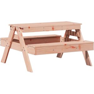 vidaXL 88x97x52 cm Outdoor Picnic Table - Kids, Natural Douglas, Wooden vidaXL 88x97x52 cm Outdoor Picnic Table - Kids, Natural Douglas, Wooden