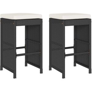 vidaXL Garden Bar Stool with Cushions - Garden Bar Stool vidaXL Garden Bar Stool with Cushions - Garden Bar Stool