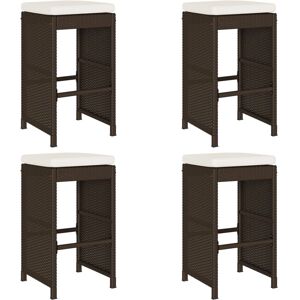 vidaXL Hagebarstoler med puter - 4 stk vidaXL Hagebarstoler med puter - 4 stk