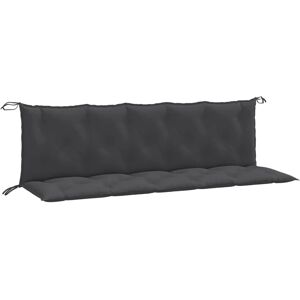 vidaXL Gartenbankkissen - 2 Stück Melange Anthrazit 180x50x7 cm Stoff vidaXL Gartenbankkissen - 2 Stück Melange Anthrazit 180x50x7 cm Stoff