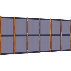 vidaXL 6-Panel Room Divider Dark Blue 420x180 cm - Room Divider vidaXL 6-Panel Room Divider Dark Blue 420x180 cm - Room Divider
