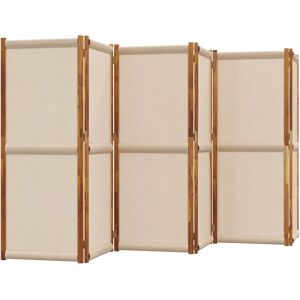 vidaXL 6-Panel Room Divider Taupe 420x180 cm - Room Divider vidaXL 6-Panel Room Divider Taupe 420x180 cm - Room Divider