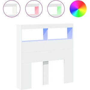 vidaXL Hovedgærdeskab med LED Sonoma Eg - 100x17x102 cm vidaXL Hovedgærdeskab med LED Sonoma Eg - 100x17x102 cm