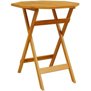 vidaXL Folding Garden Table Ø70x75 cm Solid Wood Acacia - Garden Table vidaXL Folding Garden Table Ø70x75 cm Solid Wood Acacia - Garden Table