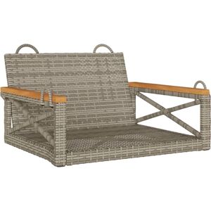 vidaXL Hanging Bench - Grey - Outdoor Relaxation Furniture vidaXL Hanging Bench - Grey - Outdoor Relaxation Furniture
