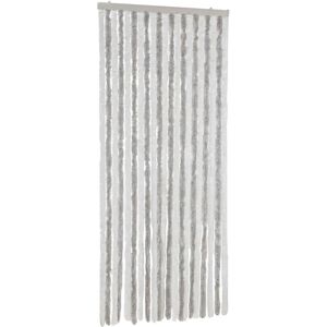 vidaXL Light Grey White Chenille Fly Curtain - Fly Screen for Home vidaXL Light Grey White Chenille Fly Curtain - Fly Screen for Home