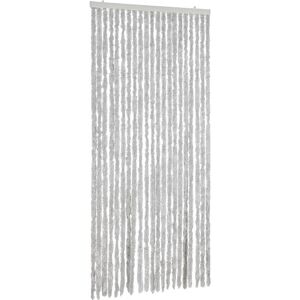 vidaXL Grey Fly Screen Curtain 90x200 cm Chenille - Fly Curtain vidaXL Grey Fly Screen Curtain 90x200 cm Chenille - Fly Curtain