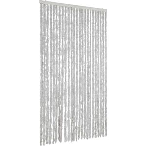 vidaXL Fly Curtain Grey 100x200 cm Chenille - Fly Screen Door vidaXL Fly Curtain Grey 100x200 cm Chenille - Fly Screen Door