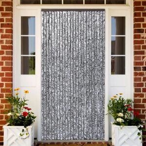 vidaXL Brown and Beige Fly Curtain 100x200cm Chenille - Fly Screen Door vidaXL Brown and Beige Fly Curtain 100x200cm Chenille - Fly Screen Door