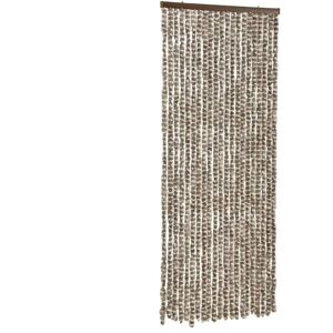 vidaXL Fly Curtain Taupe White 56x200 cm - Fly Curtain vidaXL Fly Curtain Taupe White 56x200 cm - Fly Curtain
