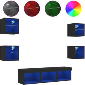 vidaXL 3216584 TV Cabinet - Space-saving Wall Unit with LED vidaXL 3216584 TV Cabinet - Space-saving Wall Unit with LED