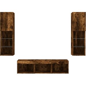 vidaXL 3216608 TV cabinet - Wall-mounted LED units - Modern smoked oak design vidaXL 3216608 TV cabinet - Wall-mounted LED units - Modern smoked oak design