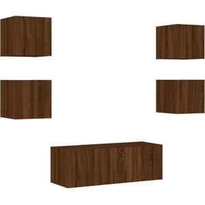 vidaXL 3216817 TV cabinet - TV wall units with LED & engineered wood vidaXL 3216817 TV cabinet - TV wall units with LED & engineered wood