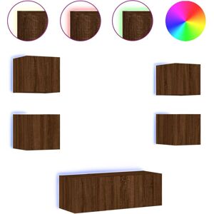 vidaXL 3216817 TV-skap - Veggskap med LED og ingeniørtre vidaXL 3216817 TV-skap - Veggskap med LED og ingeniørtre