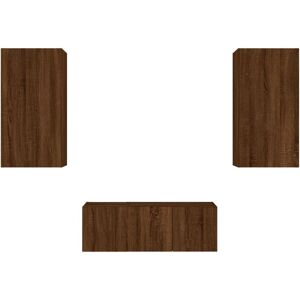 vidaXL 3216824 TV cabinet - Brown Oak - Wall Units vidaXL 3216824 TV cabinet - Brown Oak - Wall Units