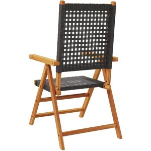 VidaXL Acacia Wood Outdoor Chair Set - Weather-Resistant Garden Furniture VidaXL Acacia Wood Outdoor Chair Set - Weather-Resistant Garden Furniture