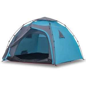 vidaXL Dome Camping Tent - 4 Person Blue Quick Release vidaXL Dome Camping Tent - 4 Person Blue Quick Release