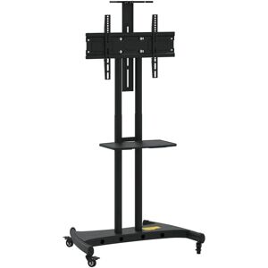 vidaXL Sort TV-stander med hjul til 32-70 tommers skærme - Support 60kg vidaXL Sort TV-stander med hjul til 32-70 tommers skærme - Support 60kg