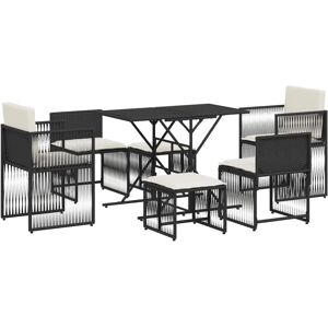 vidaXL 369009 outdoor furniture set - Garden Dining Set 7 Piece with Cushions vidaXL 369009 outdoor furniture set - Garden Dining Set 7 Piece with Cushions
