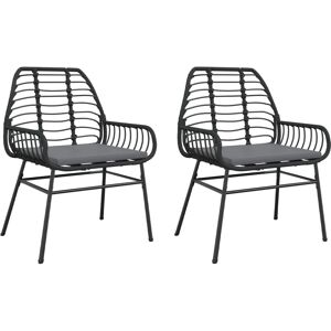 vidaXL 369091 Gartensessel Terrasse Gepolsterter Sitz Poly Rattan - Gartenstuhl vidaXL 369091 Gartensessel Terrasse Gepolsterter Sitz Poly Rattan - Gartenstuhl