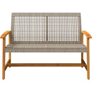 vidaXL Outdoor Rattan Garden Bench - Outdoor Bench vidaXL Outdoor Rattan Garden Bench - Outdoor Bench