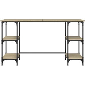 VidaXL 845327 Sonoma Oak Desk - Writing, Computer - 140x50x75 cm VidaXL 845327 Sonoma Oak Desk - Writing, Computer - 140x50x75 cm