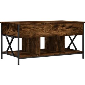 vidaXL Coffee Table Smoked Oak - Engineered Wood & Metal vidaXL Coffee Table Smoked Oak - Engineered Wood & Metal
