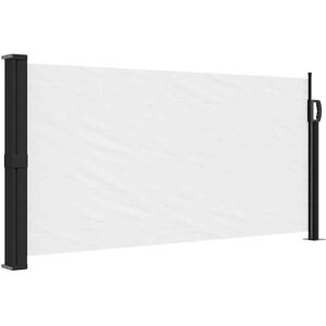 vidaXL Uitschuifbare Zijluifel Wit 100x300 cm - Buiten Privacy Screen vidaXL Uitschuifbare Zijluifel Wit 100x300 cm - Buiten Privacy Screen