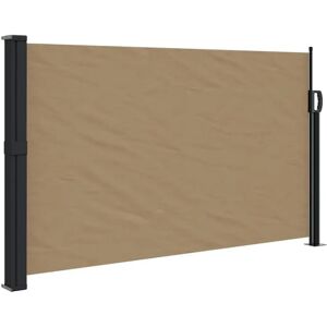 vidaXL Taupe 120x300cm Retractable Side Awning - Outdoor Privacy Screen vidaXL Taupe 120x300cm Retractable Side Awning - Outdoor Privacy Screen
