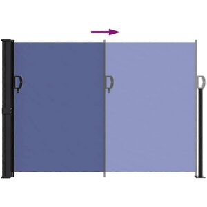 vidaXL Retractable Side Awning - Blue - 140x300 cm - Side Awning vidaXL Retractable Side Awning - Blue - 140x300 cm - Side Awning