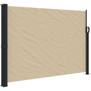 vidaXL Retractable Side Awning Beige 140x300 cm - Outdoor Privacy Screen vidaXL Retractable Side Awning Beige 140x300 cm - Outdoor Privacy Screen