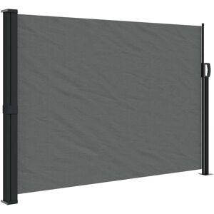 vidaXL Retractable Side Awning Outdoor Privacy Screen Anthracite - 140x300 cm vidaXL Retractable Side Awning Outdoor Privacy Screen Anthracite - 140x300 cm