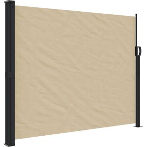 vidaXL Retractable Side Awning - 170x300cm - Beige - Privacy Screen vidaXL Retractable Side Awning - 170x300cm - Beige - Privacy Screen