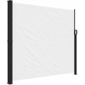 vidaXL Uittrekbare Zijmarkies Wit 180x300 cm - Buiten Privacy Scherm vidaXL Uittrekbare Zijmarkies Wit 180x300 cm - Buiten Privacy Scherm